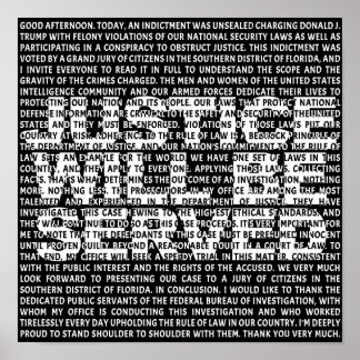 Jack Smith Anti Trump Indication Policy Quote Poster