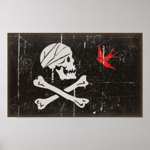 Jack Sparrows Jolly Roger Poster