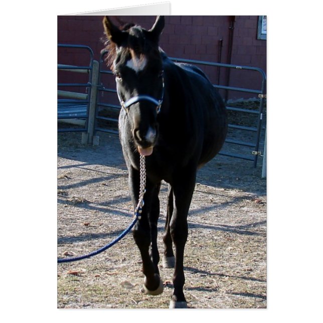 Jack stänger ut hans Tunga Hälsningskort (Framsidan)