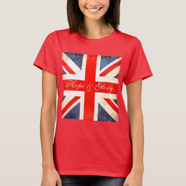 Jack t-shirt för brittiskt hopp och ärliga fackför (Framsida)