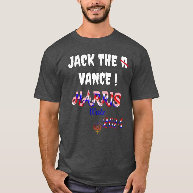 JACK VANCE KAMALA HARRIS W 2024 T-Shirt (Framsida)