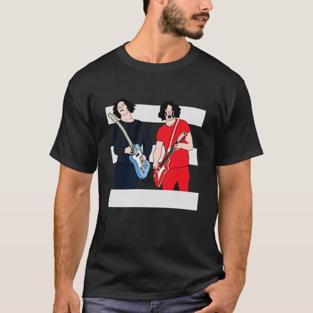 Jack vit - Vita Rand  T Shirt (Framsida)