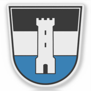 Jacka arm av Neu- Ulm, Tyskland Klistermärken