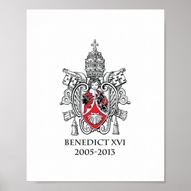 Jacka Arm av påve Benedictus XVI-utskrift Poster (Framsidan)