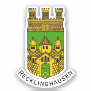 Jacka Arm av Recklinghausen, Tyskland Klistermärken