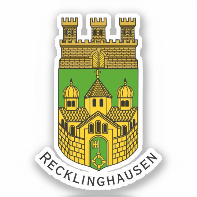 Jacka Arm av Recklinghausen, Tyskland Klistermärken (Framsida)