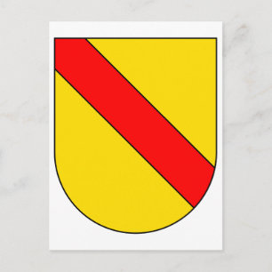 Jacka Arm Baden Tyskland Officiell Symbol Heraldry Vykort