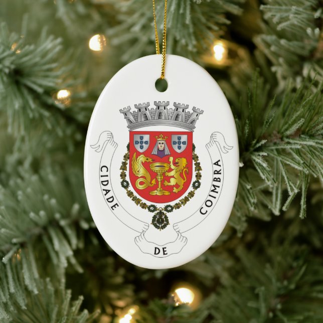Jacka av Arm av Coimbra, PORTUGAL Julgransprydnad Keramik (Träd)