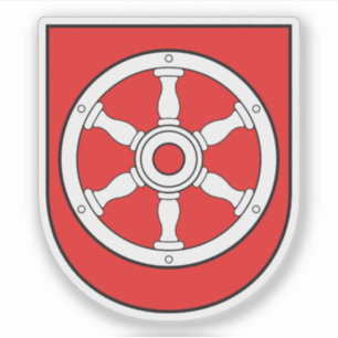 Jacka av arm av Erfurt, Tyskland Klistermärken