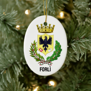 Jacka av arm av Forlì, ITALIEN Julgransprydnad Keramik
