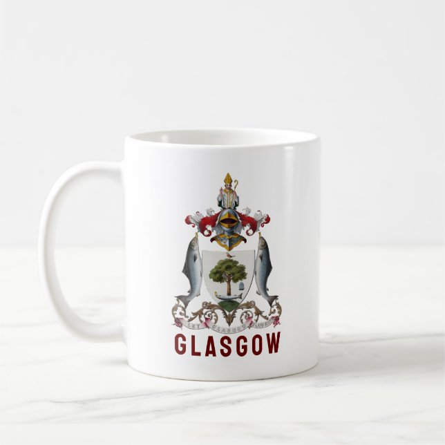 Jacka av Arm av Glasgow, SCOTLAND Kaffemugg (Vänster)