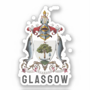 Jacka av Arm av Glasgow, SCOTLAND Klistermärken