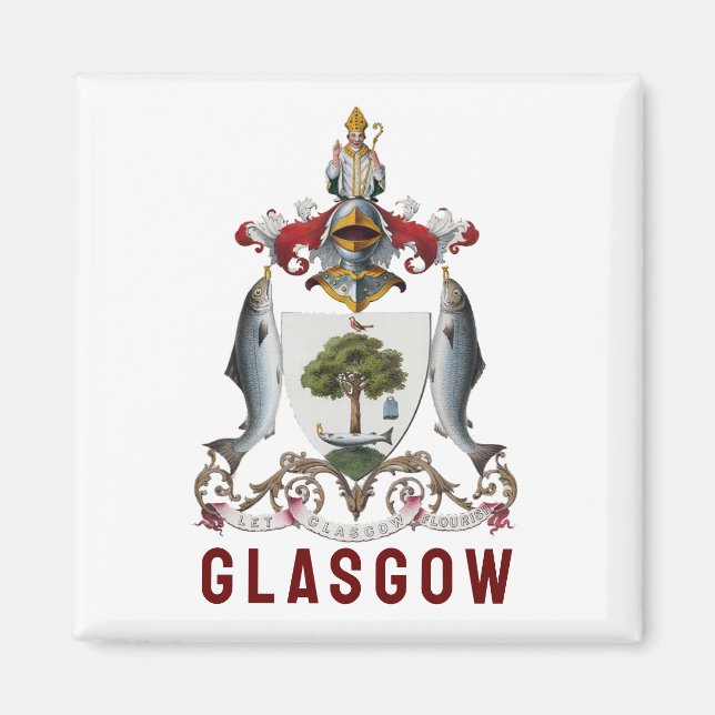 Jacka av Arm av Glasgow, SCOTLAND Magnet (Framsidan)