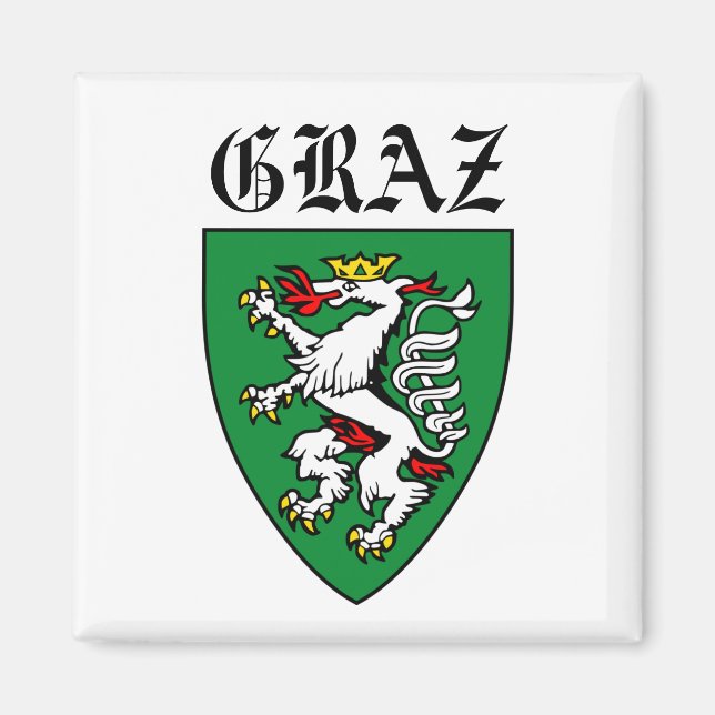 Jacka av Arm av Graz - ÖSTERRIKE Magnet (Framsidan)