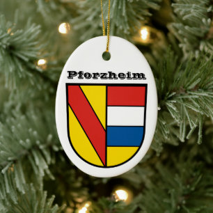 Jacka av Arm av Pforzheim, Tyskland Julgransprydnad Keramik