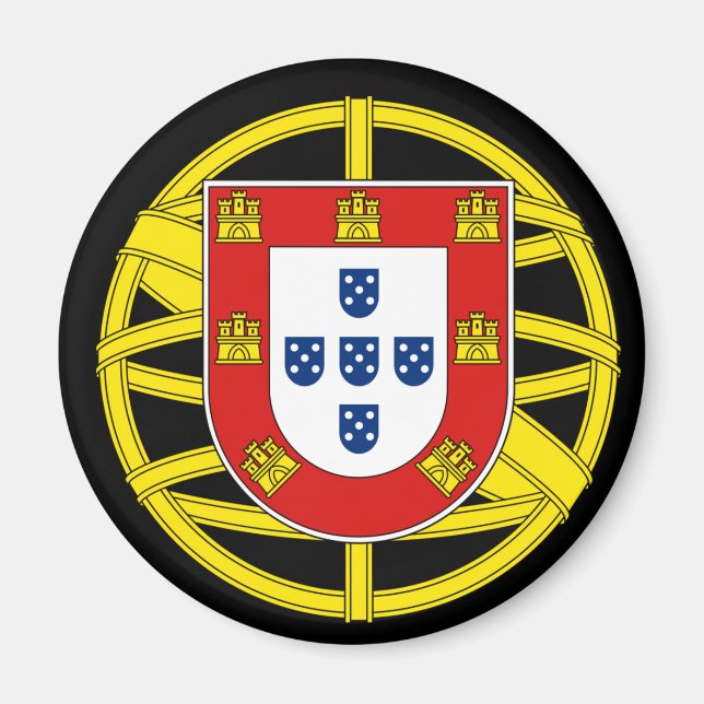 Jacka av Arm av Portugal (Lesser coa) Magnet (Framsidan)