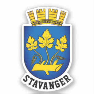 Jacka av Arm av Stavanger, Norge Klistermärken
