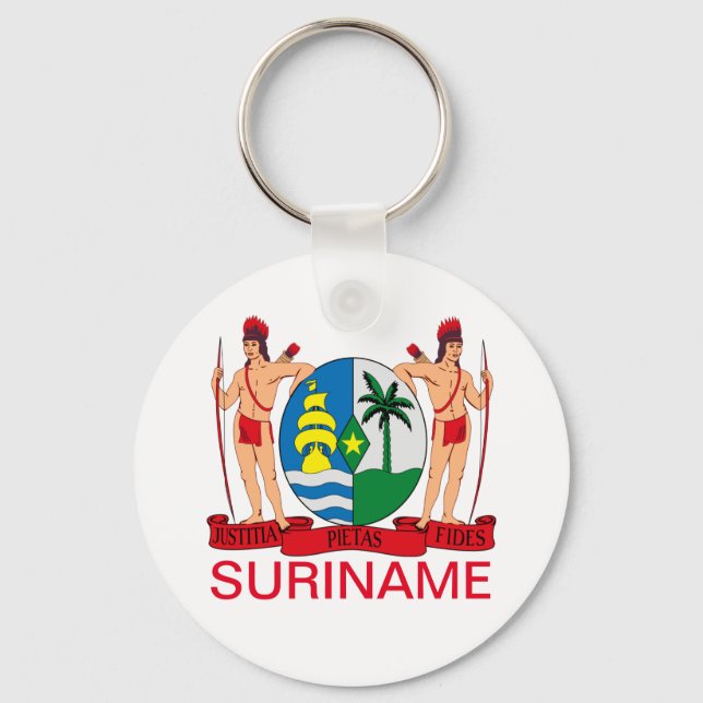 Jacka av Arm av Surinam Nyckelring (Framsida)
