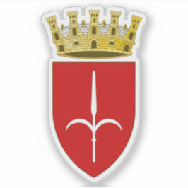 Jacka av arm av Trieste, Italien Klistermärken