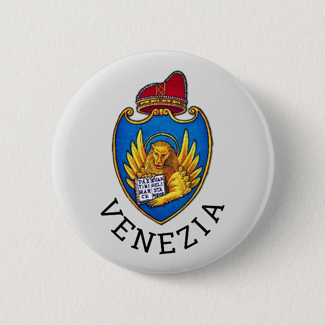 Jacka av Arm av Venedig, Italien Knapp (Framsida)