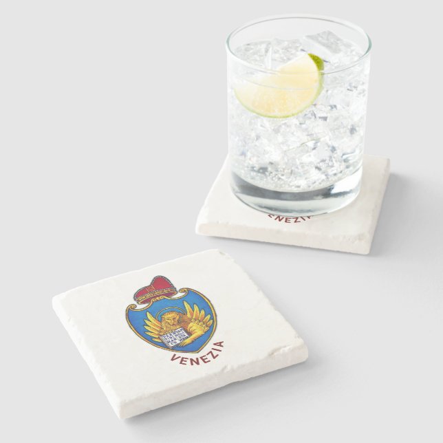 Jacka av Arm av Venedig, Italien Stenunderlägg (Sidan)