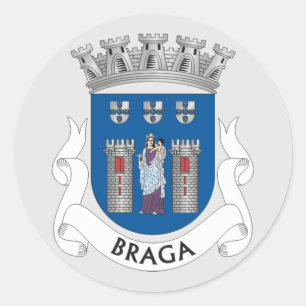 Jacka av Arm Braga, Portugal Runt Klistermärke
