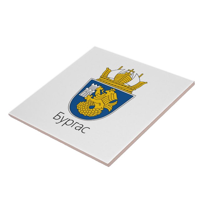 Jacka av Arm Burgas, Bulgarien Kakelplatta (Sidan)