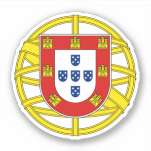 Jacka av Arm från Portugal (Lesser coa) Klistermärken