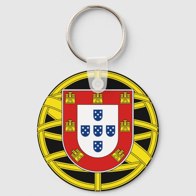 Jacka av Arm från Portugal (Lesser coa) Nyckelring (Framsida)