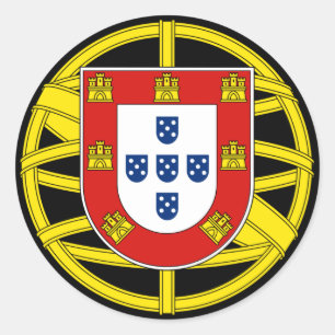 Jacka av Arm från Portugal (Lesser coa) Runt Klistermärke