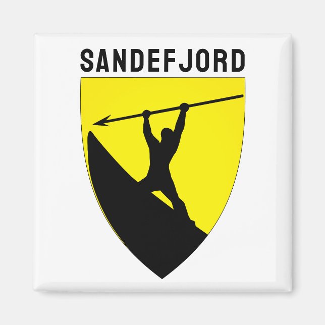 Jacka av Arm från Sandefjord, Norge Magnet (Framsidan)