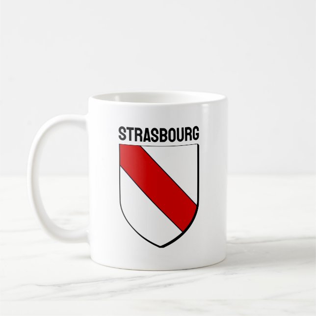 Jacka av Arm från Strasbourg, Frankrike Kaffemugg (Vänster)