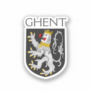 Jacka av Arm Gent, Belgien Klistermärken