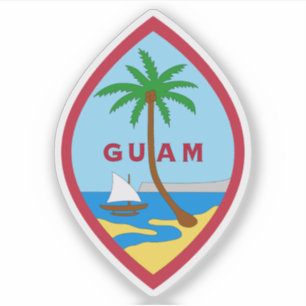 Jacka av arm Guam Klistermärken