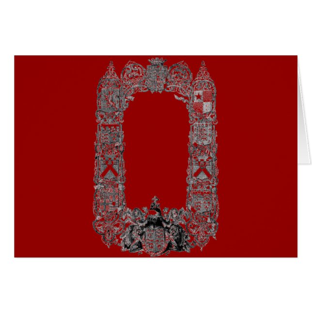 Jacka av Arm Hälsningskort (Framsidan Horizontal)