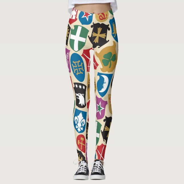Jacka av Arm: Heraldisk bakgrund. Leggings (Framsida)