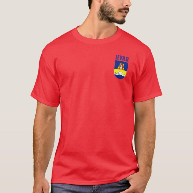 Jacka av arm Hvar-Kroatien T Shirt (Framsida)