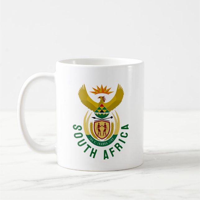 Jacka av Arm i södra Afrikan Kaffemugg (Vänster)