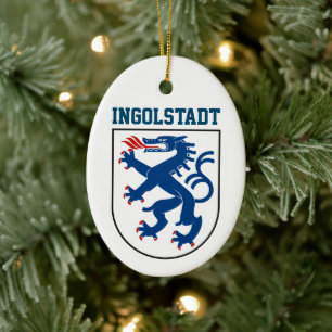 Jacka av Arm Ingolstadt, Bayern - TYSKLAND Julgransprydnad Keramik