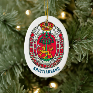Jacka av Arm Kristiansand, NORGE Julgransprydnad Keramik