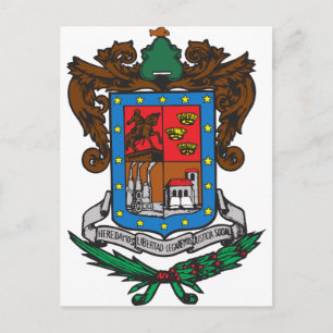 Jacka av arm Michoacan Officiell Mexiko Symbol Log Vykort