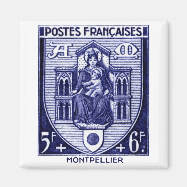 Jacka av Arm, Montpellier Frankrike Magnet (Framsidan)