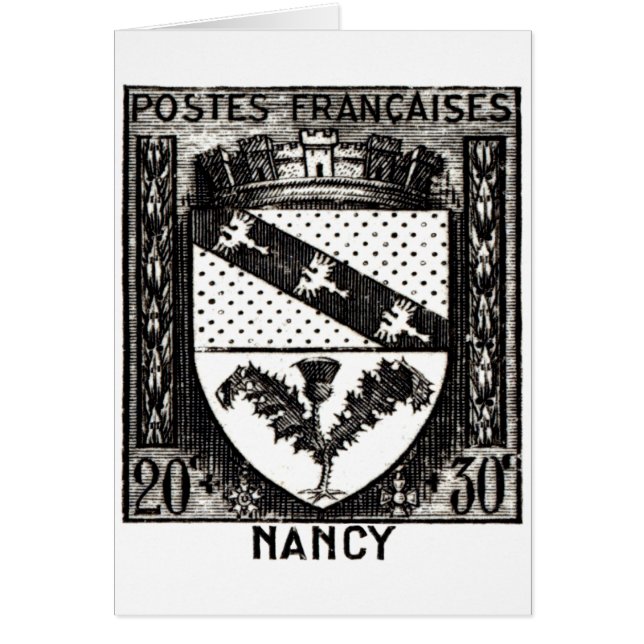 Jacka av Arm, Nancy Frankrike Hälsningskort (Framsidan)