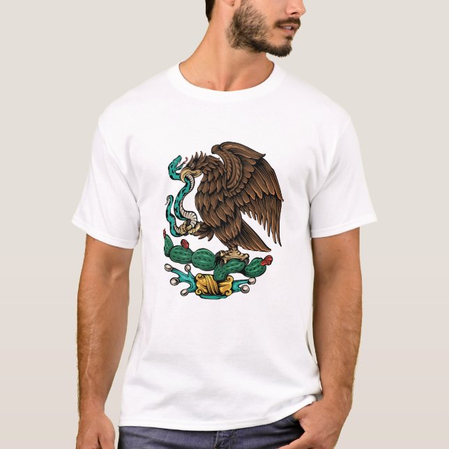 Jacka av arm of Mexico Illustration T Shirt (Framsida)