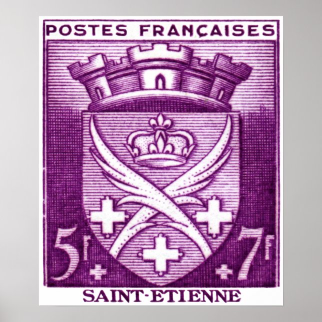 Jacka av Arm, Saint Etienne Frankrike Poster (Framsidan)