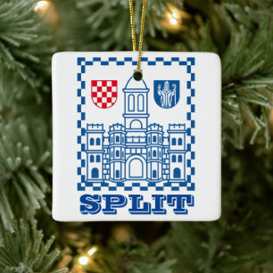 Jacka av Arm Split, Kroatien Julgransprydnad Keramik