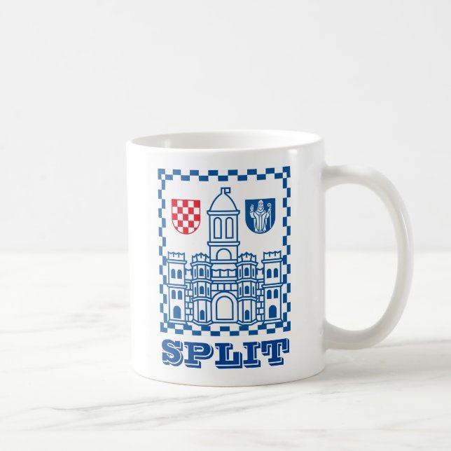 Jacka av Arm Split, Kroatien Kaffemugg (Höger)