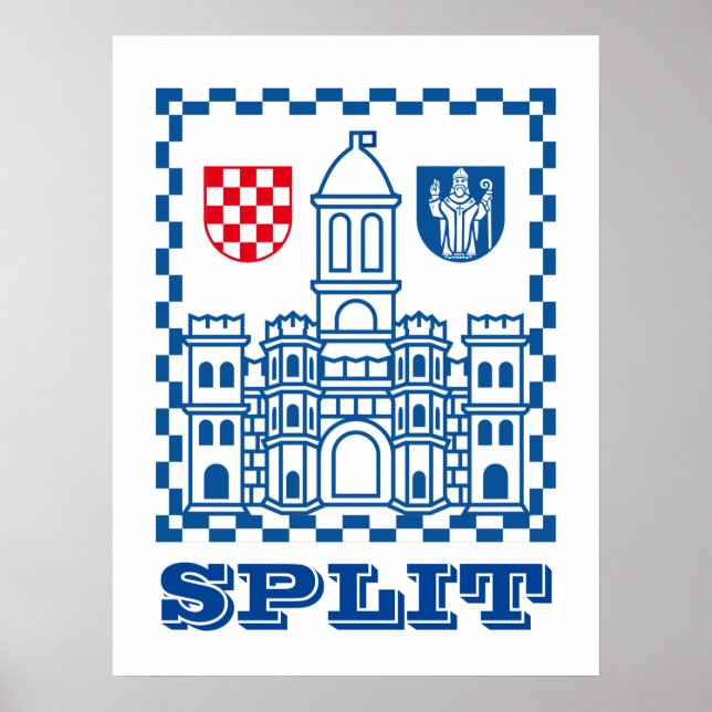 Jacka av Arm Split, Kroatien Poster (Framsidan)