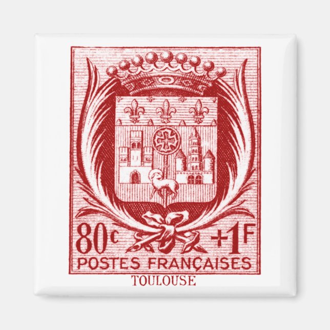 Jacka av Arm, Toulouse Frankrike Magnet (Framsidan)
