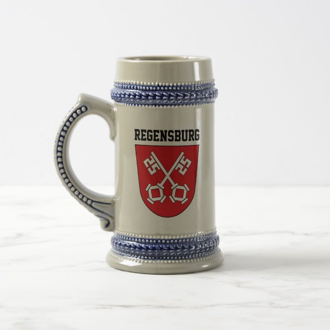Jacka av Armen Regensburg, Tyskland Beer Stein Sejdel (Vänster)
